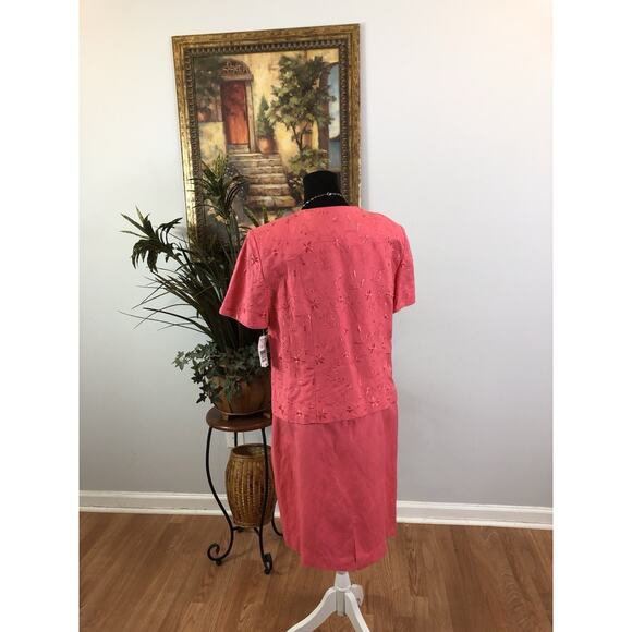 Jessica Howard Women Dress Size 14 Boho Vacation Resort Wear Sleeveless Zip Back - Picture 3 of 11